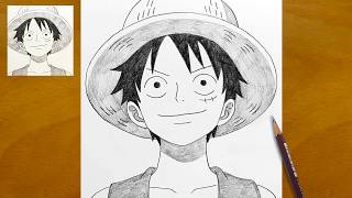 Drawing Luffy One Piece Portrait | Straw Hat Pirates Pencil Sketch Drawing Luffy One Piece Portrait | Straw Hat Pirates Pencil Sketch