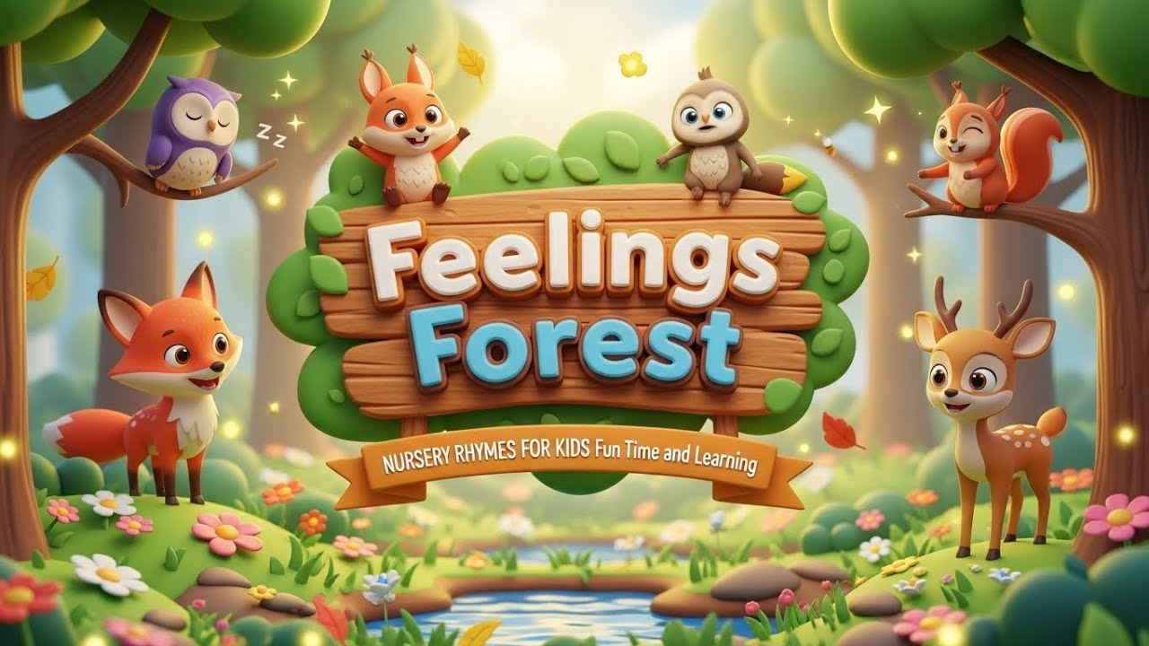 Feelings Forest 🌳🐻 – Learn Emotions & Express Yourself for Kids! 🎵✨
