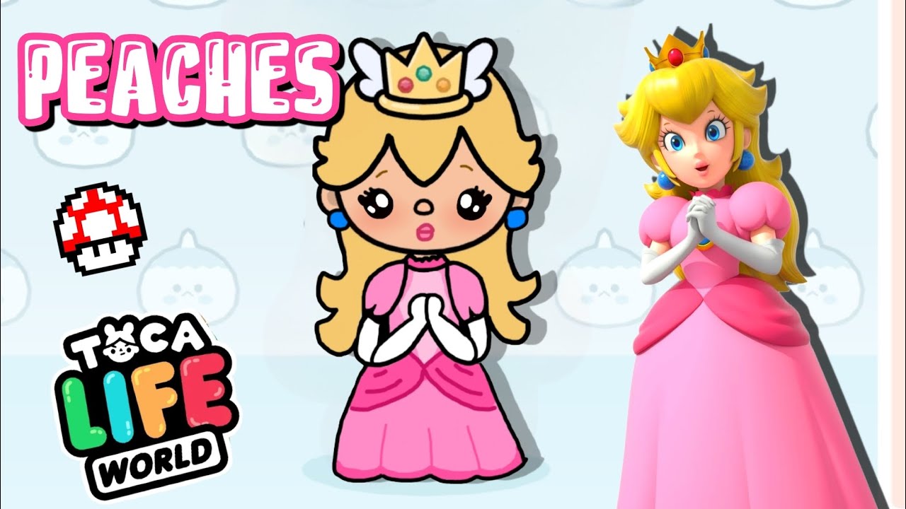 Princess peach in toca boca