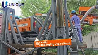 ZGYX421H Integrated Blast Hole Drill — Shipped to Brazil | Auto Rod Changer + Built-in Compressor