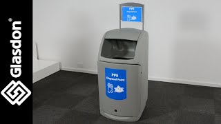 Glasdon UK | Combo™ PPE Disposal Bin