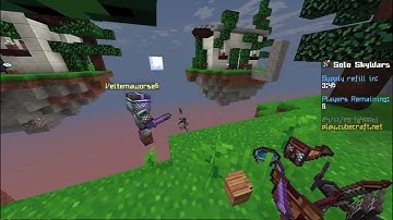 SPEED, KILL AURA, FLY HACKER IN CUBECRAFT SKYWARS | Veltemaworse6