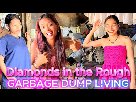 Filipina Twin Sisters DIAMONDS IN THE ROUGH GARBAGE DUMP LIFE OFF GRID FAMILY PHILIPPINES LIVING