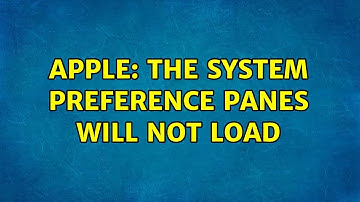 Apple: The system preference panes will not load (4 Solutions!!)