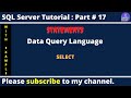 💡 DQL (Data Query Language) in SQL Server | SQL SELECT Statement Explained | SQL Server Tutorial