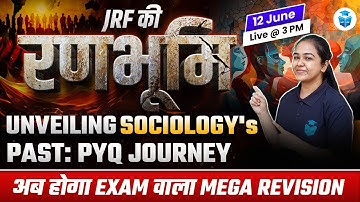 UGCNET Sociology Marathon 2024 | Paper 2 Sociology Important PYQs by Juhi Mam | UGC NET 2024 JRFAdda