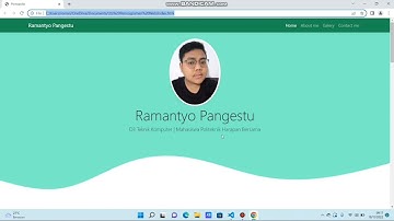 Project UTS Pemrograman Web Membuat Portofolio menggunakan  Html & CSS