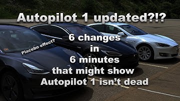 Tesla Autopilot 1 updated?!?