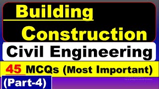 Building Construction MCQ | Building Construction Questions and Answers | Part-4