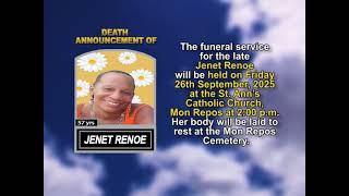Jenet Renoe ~ Short Obituary