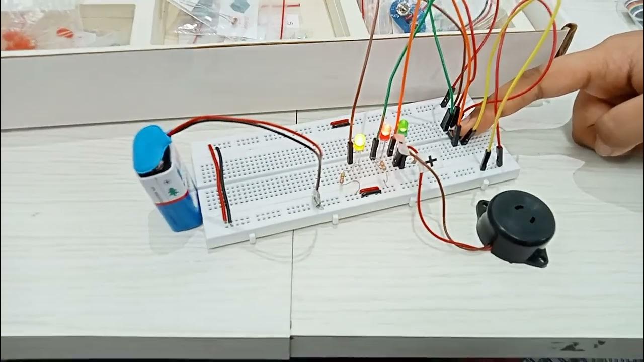 How to Make LED and Buzzer with Push Button Switches - YouTube