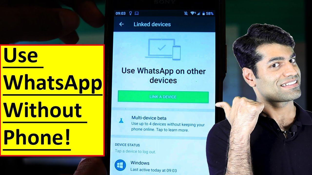 How To Use Whatsapp Without Phone Youtube