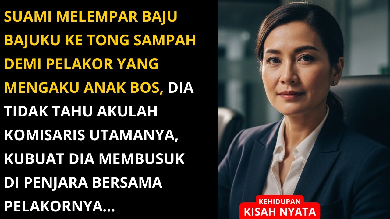 SUAMI MELEMPAR BAJUKU KE TEMPAT SAMPAH KARNA HAZUTAN PELAKOR , KINI KU BUAT DIA HIDUP DI PENJARA