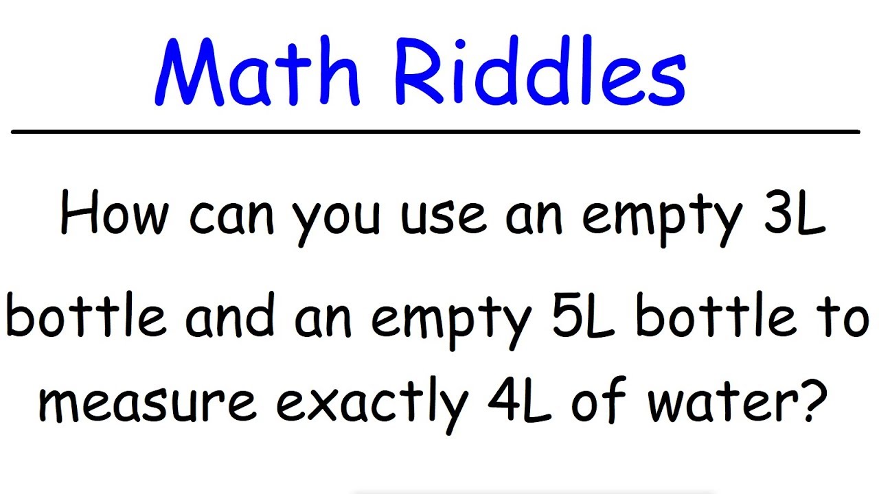 Math Riddles - YouTube