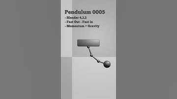 Pendulum Animation 5 #animation #animationbasics #blender