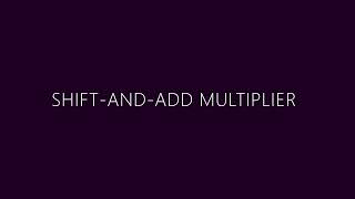 SHIFT AND ADD MULTIPLIER- GRASP AND GLEEM