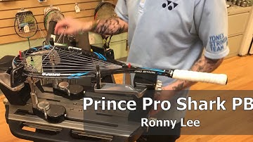 Time Lapse: How to String a Prince Pro Shark PB Squash Racquet