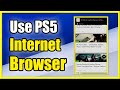 How to use Internet Browser on PS5 (Fast Tutorial) image