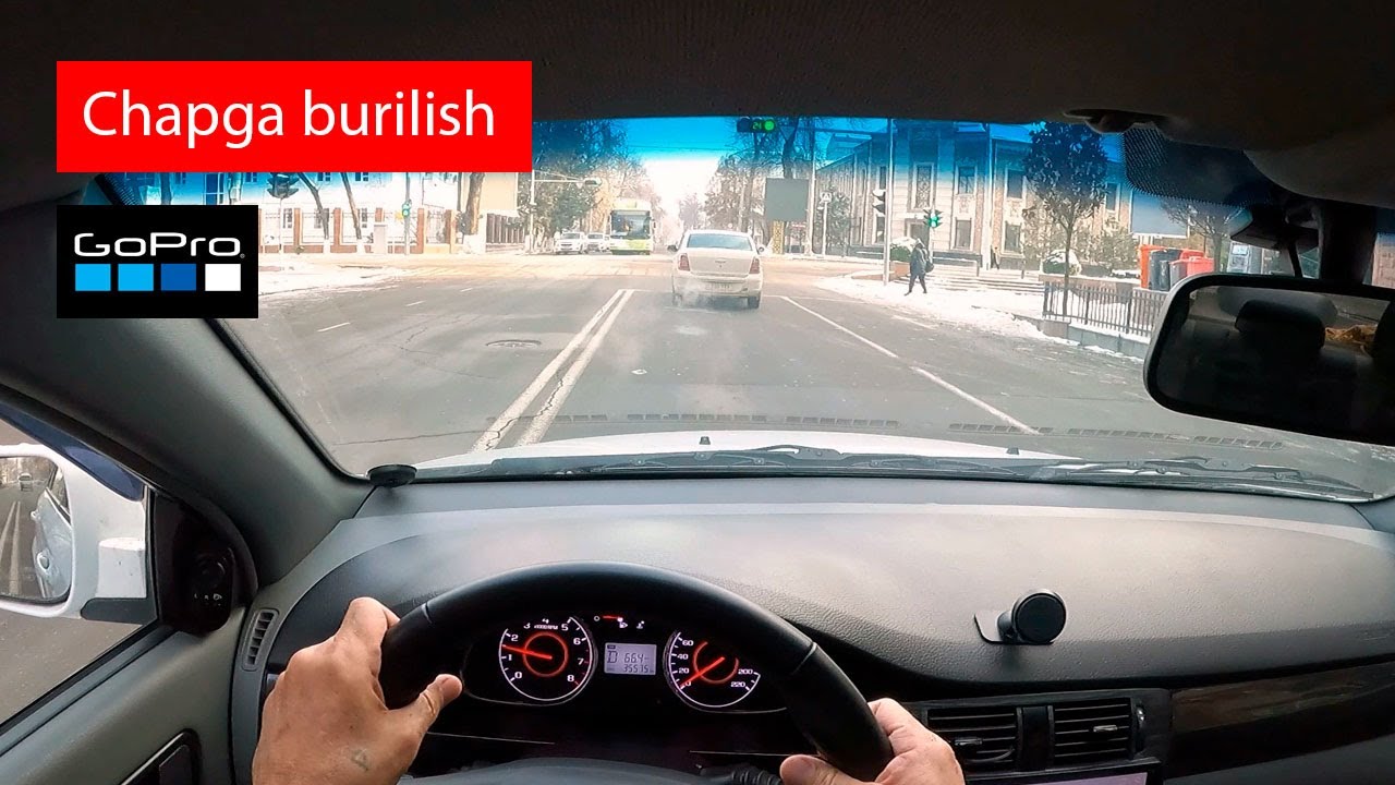 Chapga burilish (GoPro) | Avtoinstruktor Uzbekistan