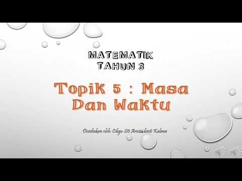 Tahun 1 Masa Dan Waktu