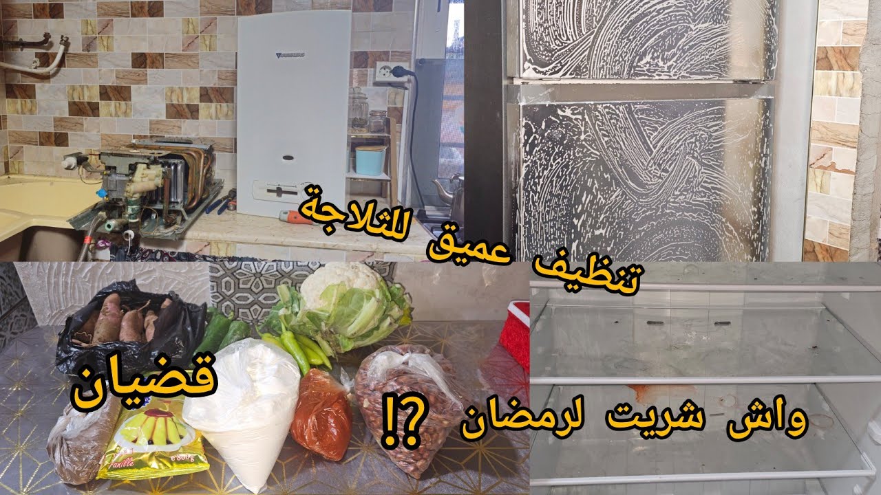 اهم التحضيرات للشهر الفضيل🌜التنظيف الشهري للثلاجة تاعي💪قضياني اللي خاصني💝واش معولة نخبي⁉️