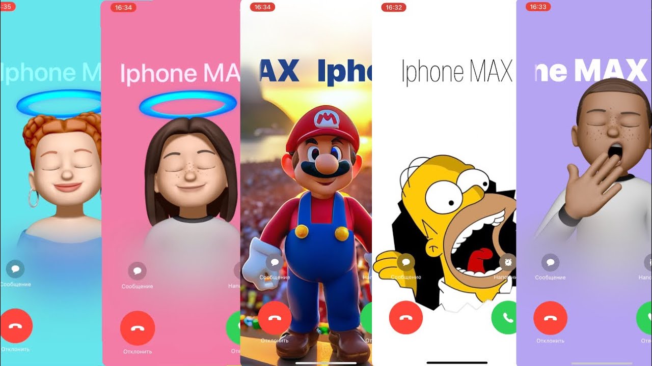Incoming Call Screen Recording iPhone 14pro max Calling 11pro Red/ Menu ...