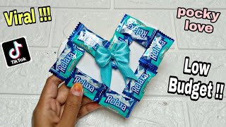 Pocky Love Mini Viral Tiktok Low Budget Buket Permen Bentuk Love