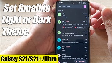 Galaxy S21/Ultra/Plus: How to Set Gmail to Light or Dark Theme