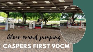 Casper’s first 90cm sj round ~ clear round jumping