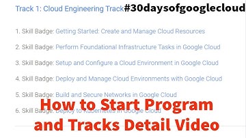 How to Start 30DaysofGoogleCloud Program | How to enroll in Track/Quest | How to Complete Tracks |