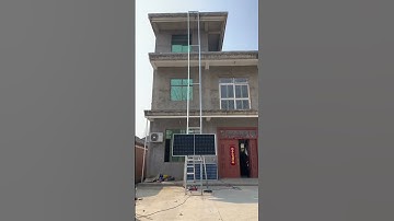 Thumbnail of 12m Solar Panel Lift for Third Floor Rooftop Solar Project Installation
