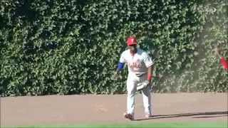 Odubel Herrera Catches to Save Cole Hamels' No-Hitter