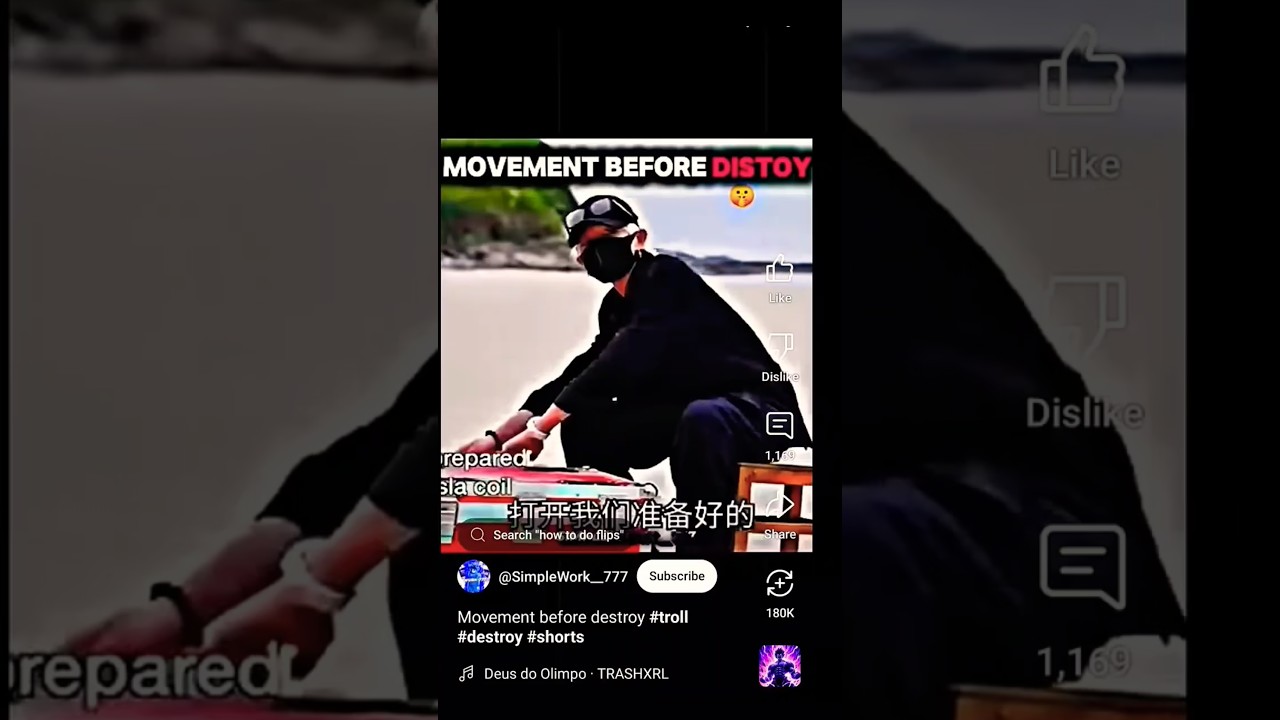 Movement before destroy 