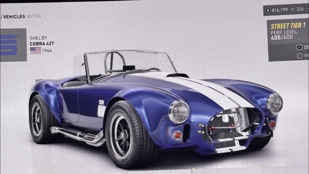 Driving a Shelby cobra 427 1964