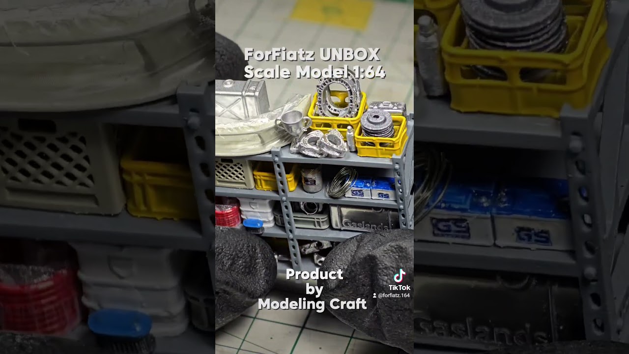 Auto part rack scale model 1:64 