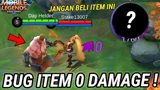 BUG ITEM INI GAK ADA DAMAGE! PARA HERO MENANGIS KARNA BUG INI - MOBILE LEGENDS