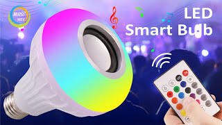Indoor app control dimmable smart music bulb light  with remote control screenshot 1