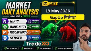 Nifty and Bank nifty - Sensex and Midcap 19 May - TradeXo #niftyprediction