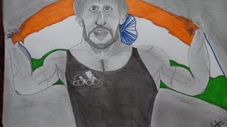 draw a realistic portrait (Olympic medalist Bajrang Punia ji)❤️❤️🔥 screenshot 5