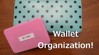 WALLET ORGANIZATION: How to organize your wallet