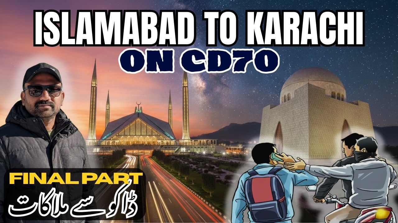 islmabad to karachi on a cd 70 ll 1600 KM Solo Ride ll Final part
