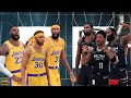 What If Stephen Curry Joined the LAKERS? Game 2 | NBA 2K22 Season Showcase | Lakers vs. Nets