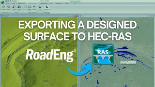 Exporting a Design Surface to HEC RAS using RoadEng