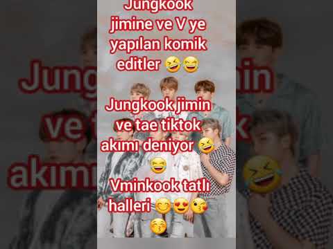 #jungkook jimin ve V nin komik halleri#ARMY lerin yaptığı komik videolar#jungkook tiktok komik video