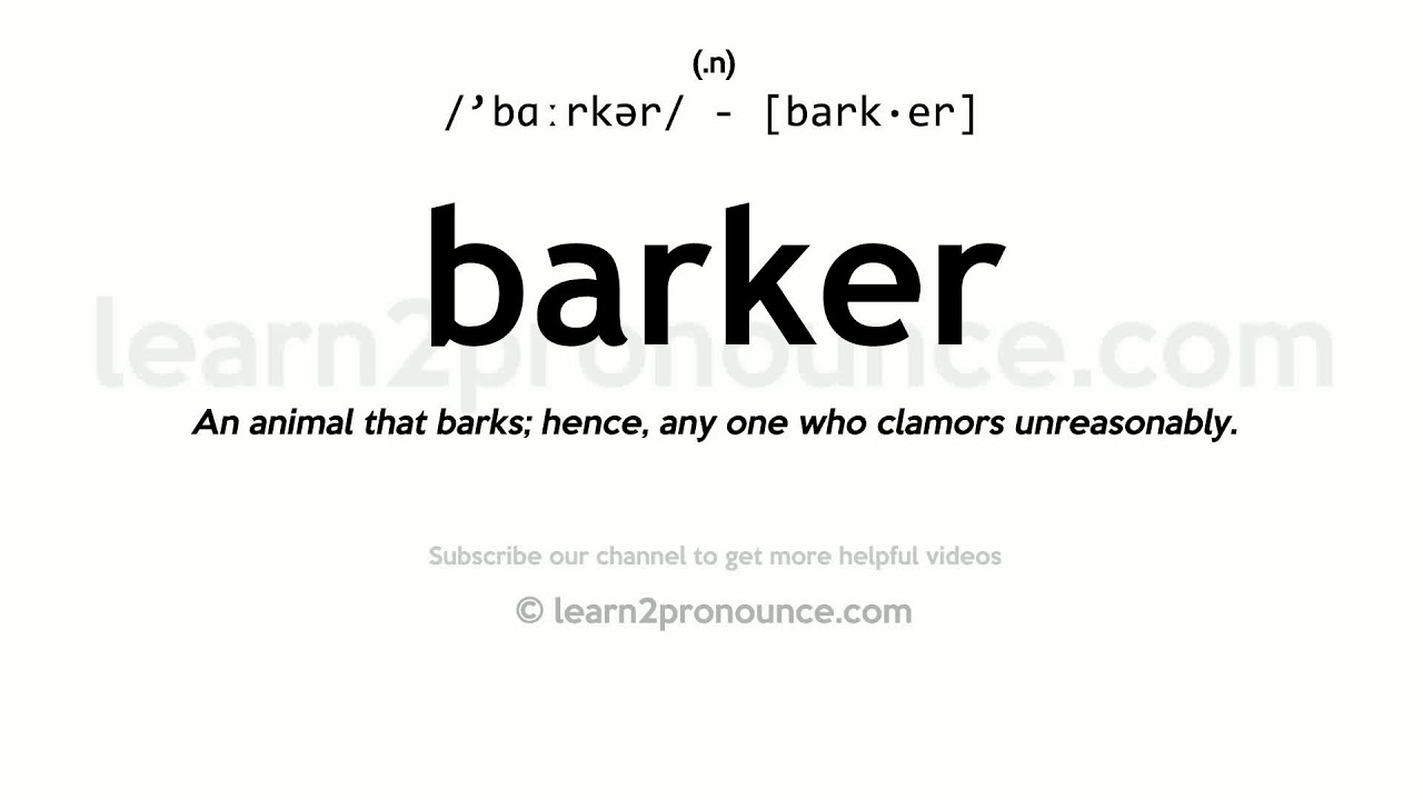 barker definition
