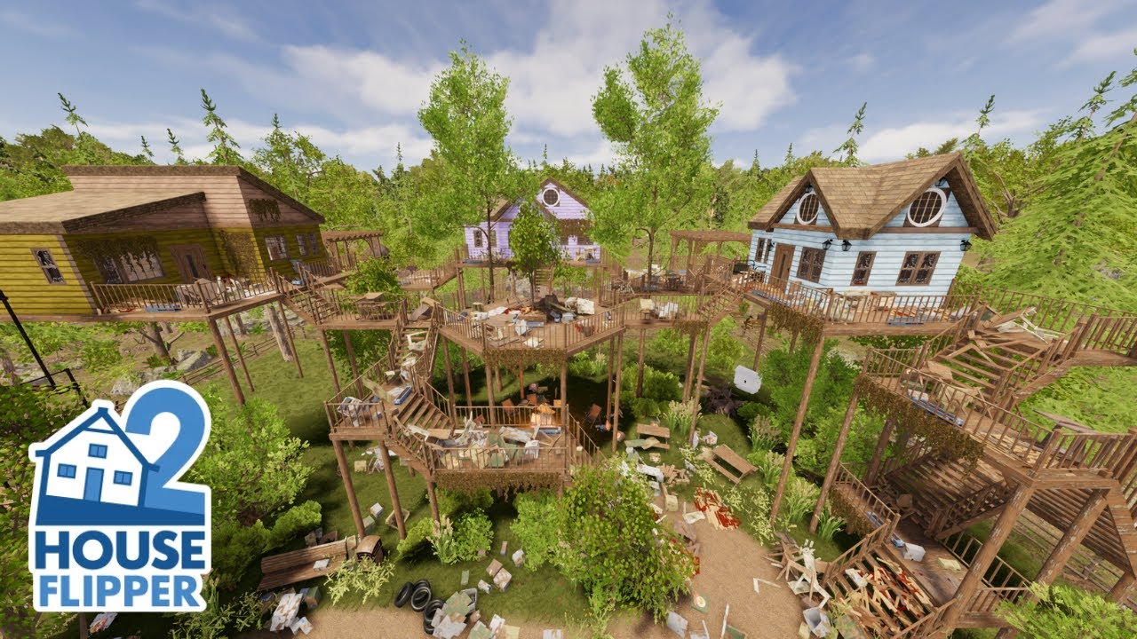 House Flipper 2 - Treehouse Cabins Camp (Custom Job)