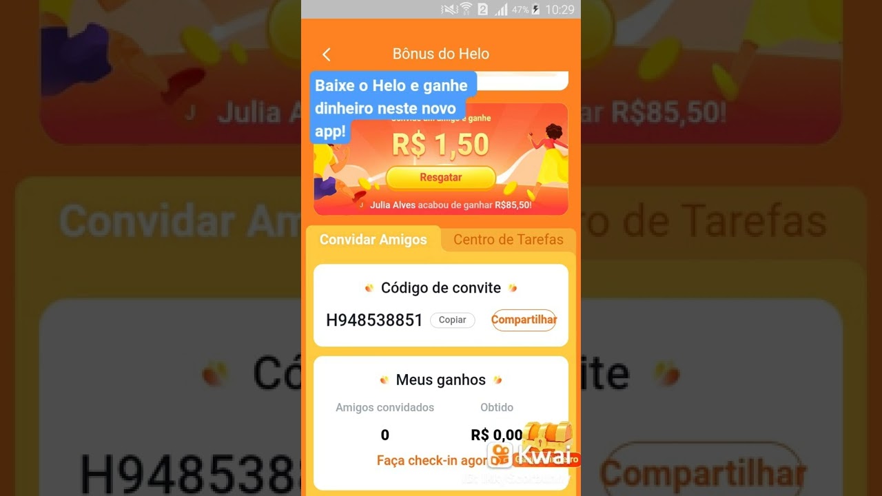 Novo App para ganhar dinheiro