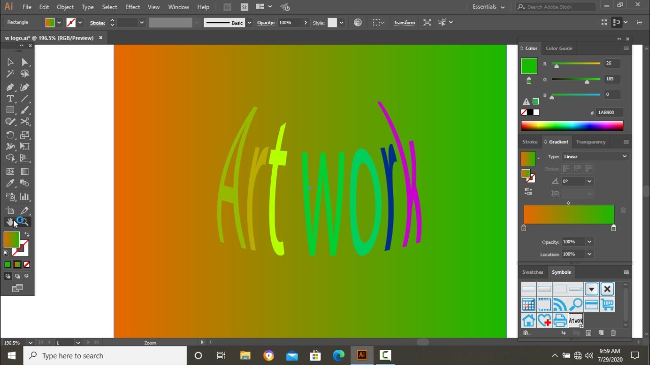 fit text in shape illustrator