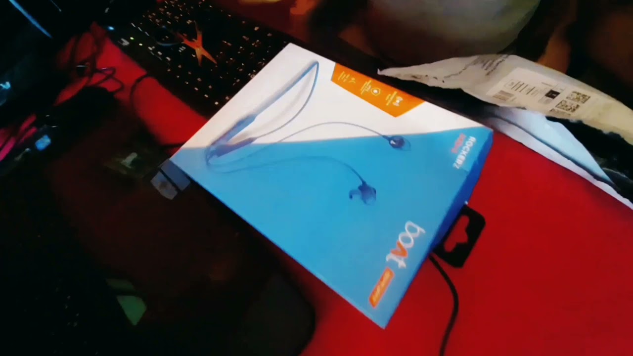 Unboxing boat rockerz 245v2 Wireless Bluetooth V5.0, IPX5 Sweat and Water Resistance,(Ocean Blue),