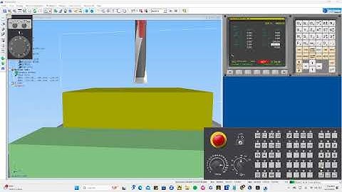 video demonstrasi praktik  program CNC Milling menggunakan software simulasi Swansoft CNC
